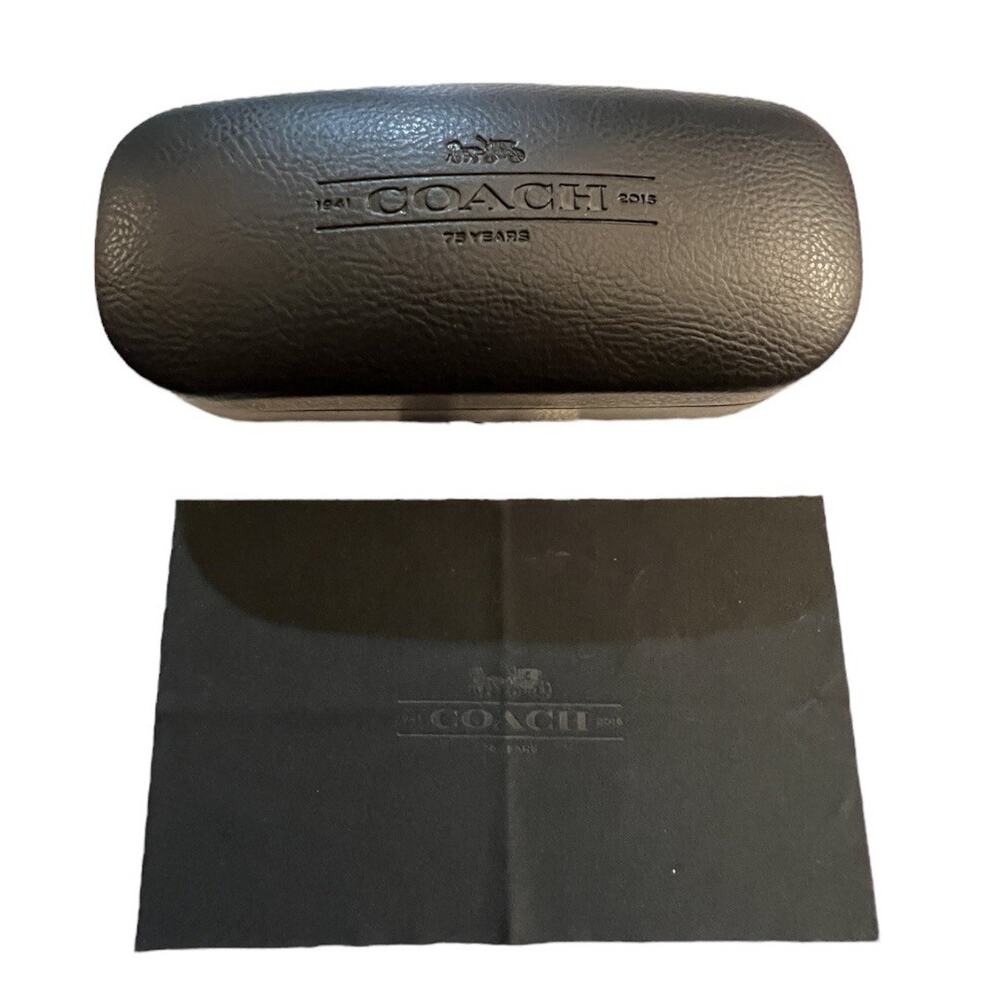 Coach Eyeglass Case Hard Clam Shell Sunglasses Black